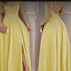 NWT Woman, Long, Open Back Maxi Dress